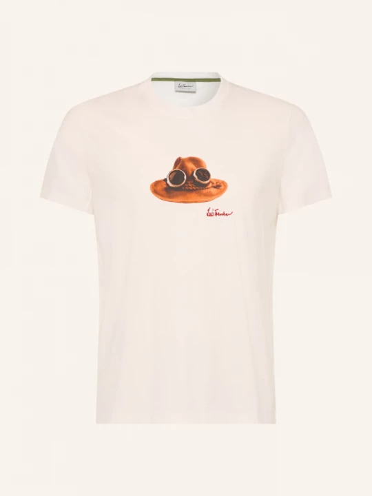 Obrázek produktu Luis Trenker Tričko Klobouk bílá / velbloudí / tmavě hnědá