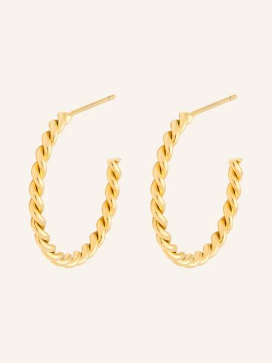 Obrázek produktu Lulu Copenhagen Creole Twisted Hoops zlatá