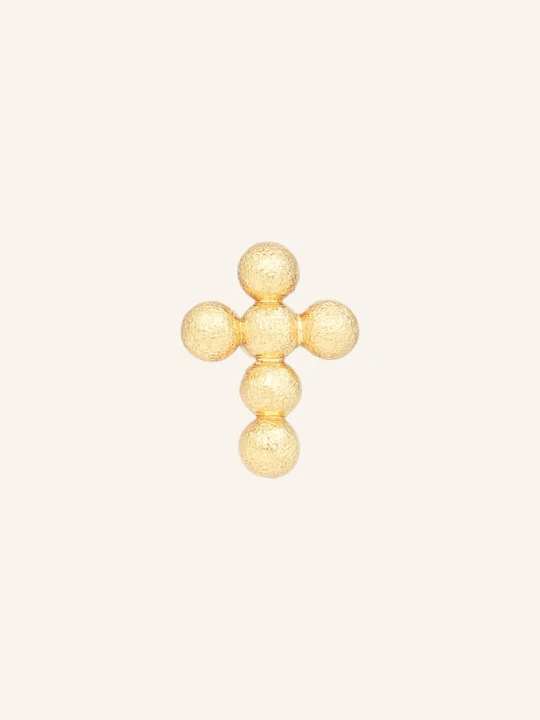 Obrázek produktu Lulu Copenhagen Náušnice Bouquet Cross Earring zlatá