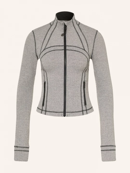 Obrázek produktu Lululemon Bunda Na Trénink Define Cropped světle šedá / tmavě šedá