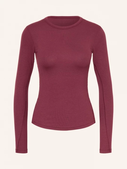 Obrázek produktu Lululemon Dlouhé Rukávy Hold Tight tmavě červená