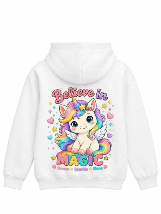 Obrázek produktu LUNØIR Studio Mikina 'Believe in Magic' bílá