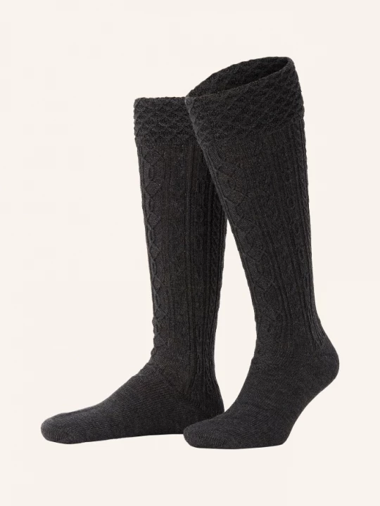 Obrázek produktu Lusana Knižné Ponožky Z Merino Vlny tmavě šedá