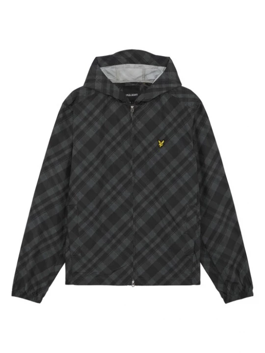 Obrázek produktu Lyle & Scott Přechodná bunda 'Tartan' antracitová / tmavě šedá / černá