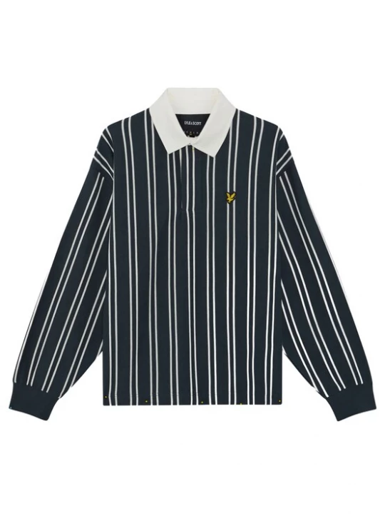 Obrázek produktu Lyle & Scott Svetr 'Rugby' námořnická modř / bílá