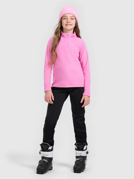 Obrázek produktu Lyžařské kalhoty softshell membrána 5000 dívčí - černé 4F