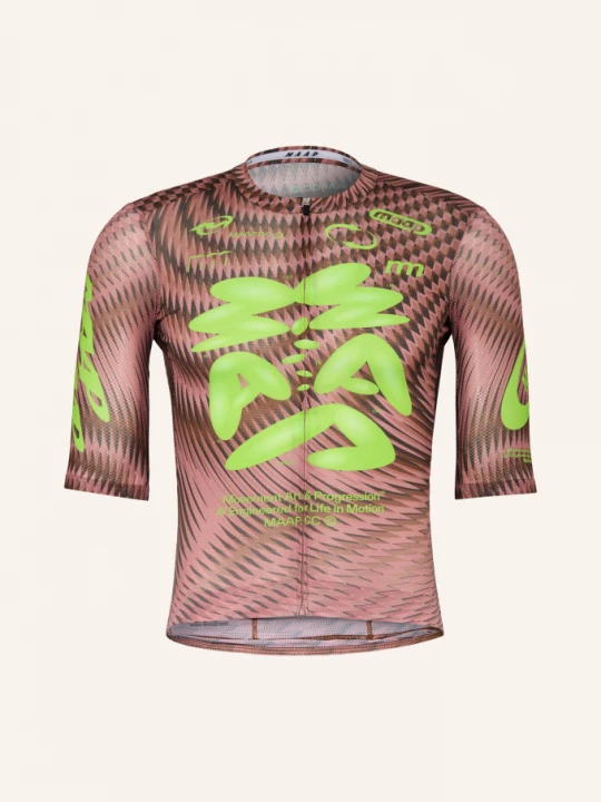 Obrázek produktu Maap Cyklistický Dres Spectrum Pro Air Jersey 3.0 světle červená / tmavě šedá / neonově zelená