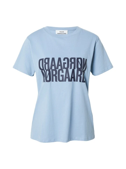 Obrázek produktu MADS NORGAARD COPENHAGEN Tričko 'Single Cotton Trenda P' marine modrá / opálová