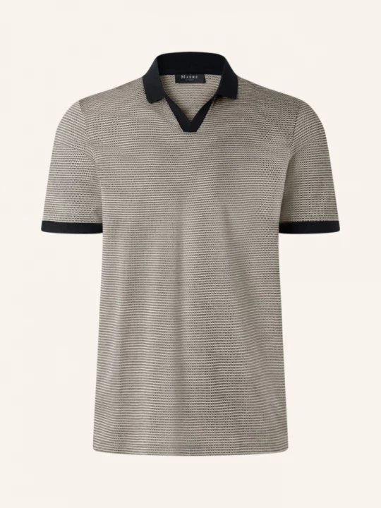 Obrázek produktu Maerz Muenchen Jerseyové Polo Tričko béžová / tmavě modrá