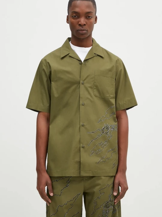 Obrázek produktu Maharishi Bavlněná košile Maharishi Dpm: Sparse Bonsai Camo Shirt zelená