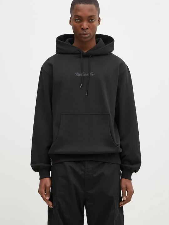 Obrázek produktu Maharishi Bavlněná mikina Maharishi Maharishi Organic Hooded Sweat černá