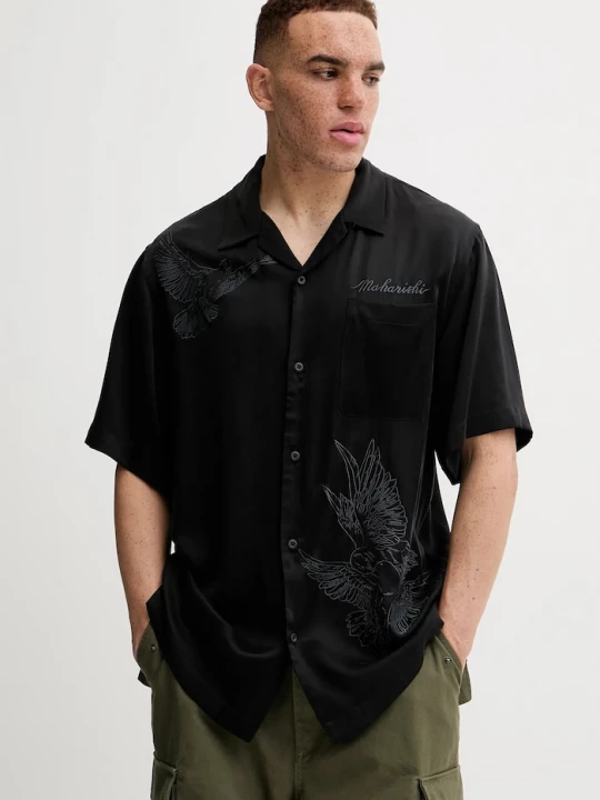Obrázek produktu Maharishi Košile Maharishi Peace Dove Embroidered Shirt černá