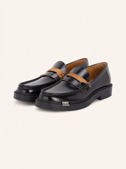 Obrázek produktu Maison Margiela Penny Mokasíny Decortique černá / koňaková