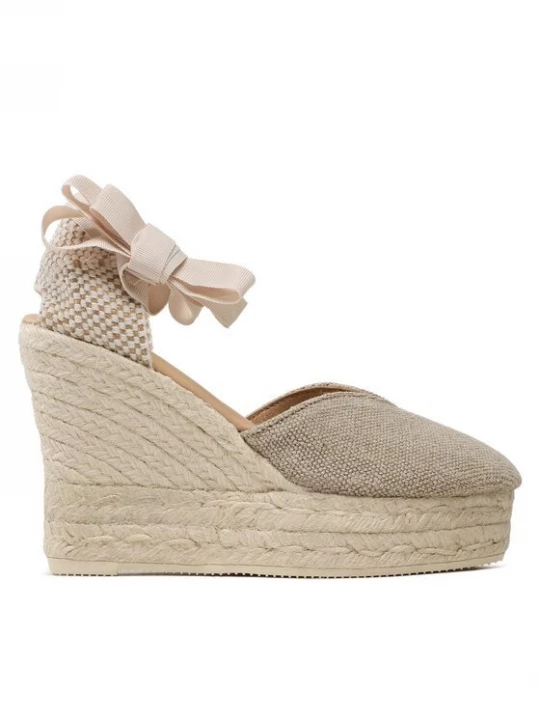 Obrázek produktu Manebi Espadrilky Heart-Shaped Wedge Espadrilles O 7.1 WH Béžová