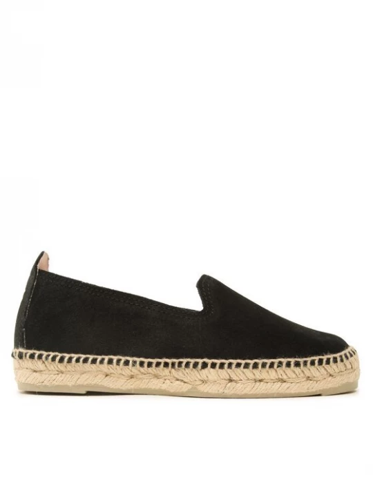 Obrázek produktu Manebi Espadrilky Suede Flat Espadrilles Černá
