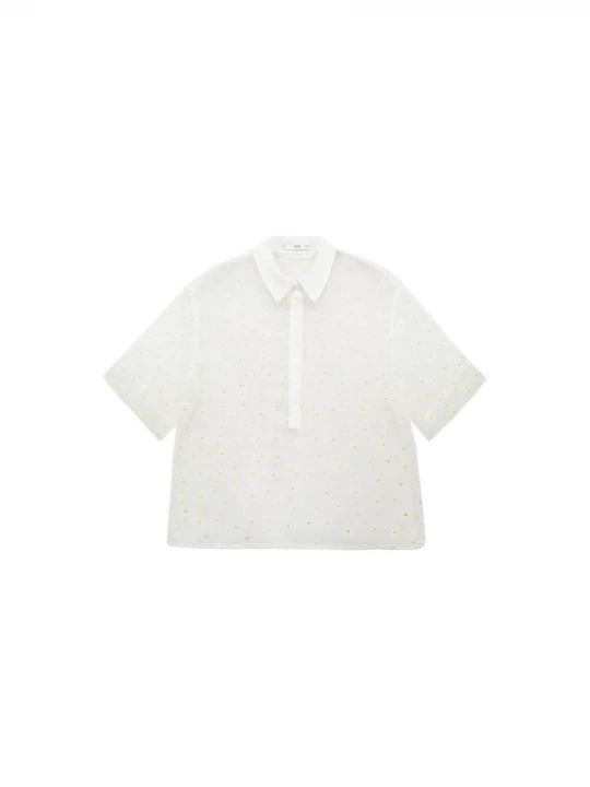 Obrázek produktu MANGO Halenka 'Dacy' žlutá / bílá / offwhite