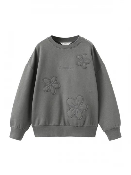 Obrázek produktu MANGO KIDS Mikina 'BLOSSOM' antracitová