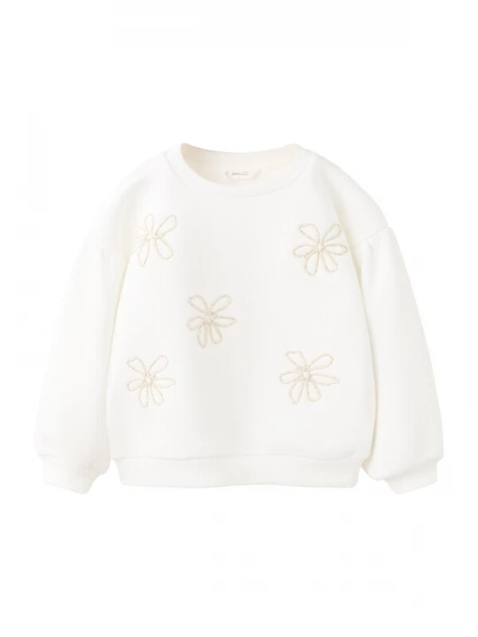 Obrázek produktu MANGO KIDS Mikina 'FLOR' zlatá / offwhite