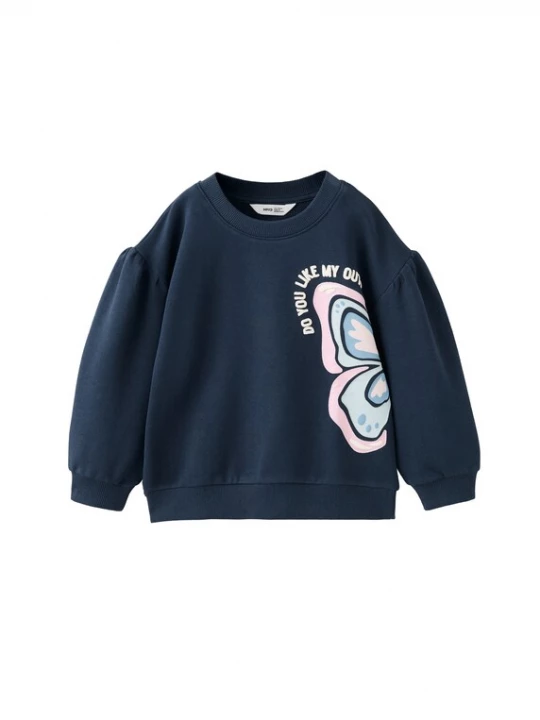 Obrázek produktu MANGO KIDS Mikina 'MARI' krémová / námořnická modř / světlemodrá / růžová