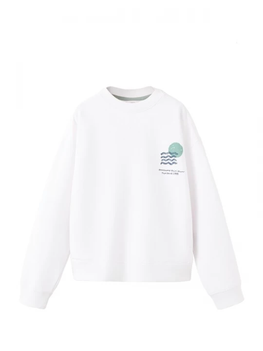 Obrázek produktu MANGO KIDS Mikina 'MSUNRISE' tmavě modrá / smaragdová / offwhite