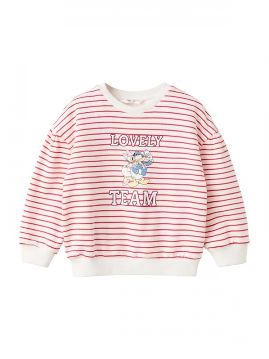 Obrázek produktu MANGO KIDS Mikina 'PDLOVELY' krémová / nebeská modř / bobule / červená