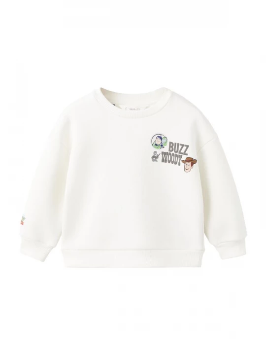 Obrázek produktu MANGO KIDS Mikina 'TOYWOODY' azurová / hnědá / kiwi / offwhite