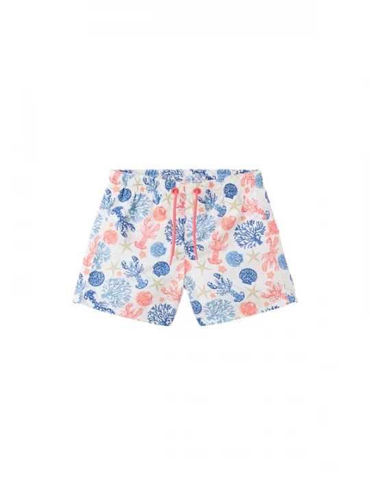 Obrázek produktu MANGO KIDS Plavecké šortky 'PORTOBB' modrá / oranžová / malinová / offwhite