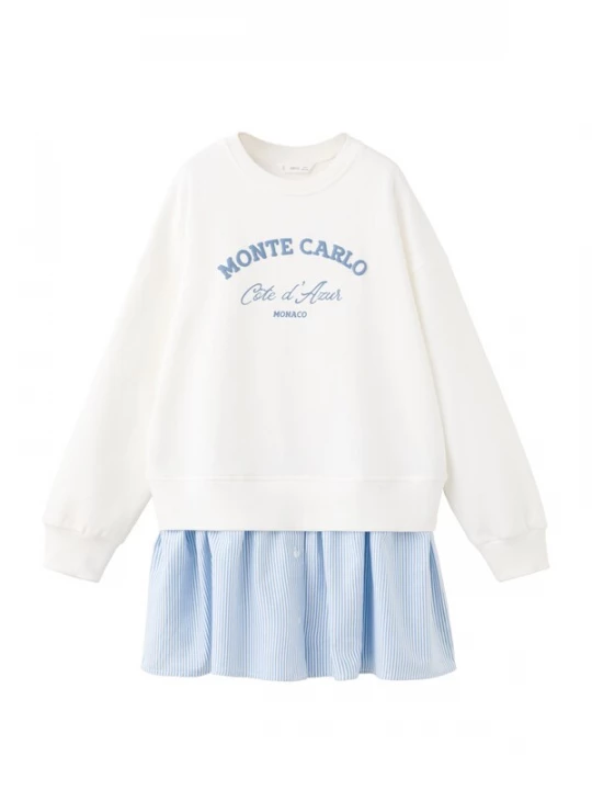Obrázek produktu MANGO KIDS Šaty 'MONACO' královská modrá / offwhite