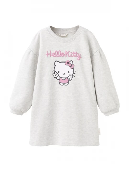 Obrázek produktu MANGO KIDS Šaty světle šedá / pink / černá / bílá