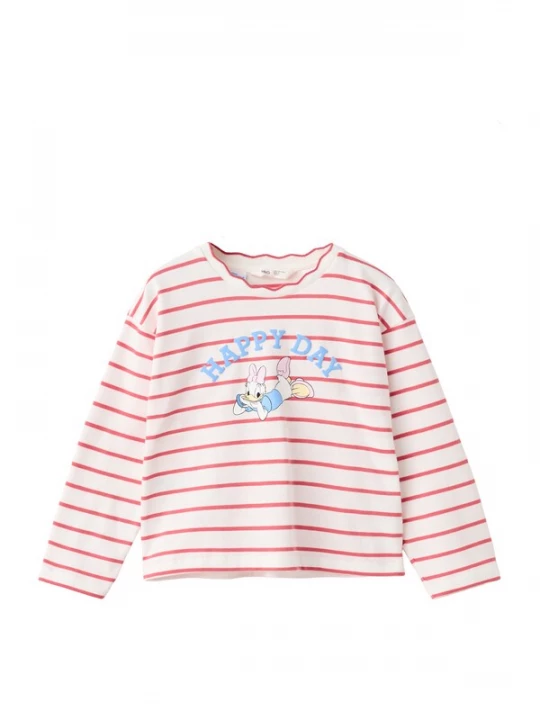 Obrázek produktu MANGO KIDS Tričko 'HAPPY' světlemodrá / růžová / červená / bílá