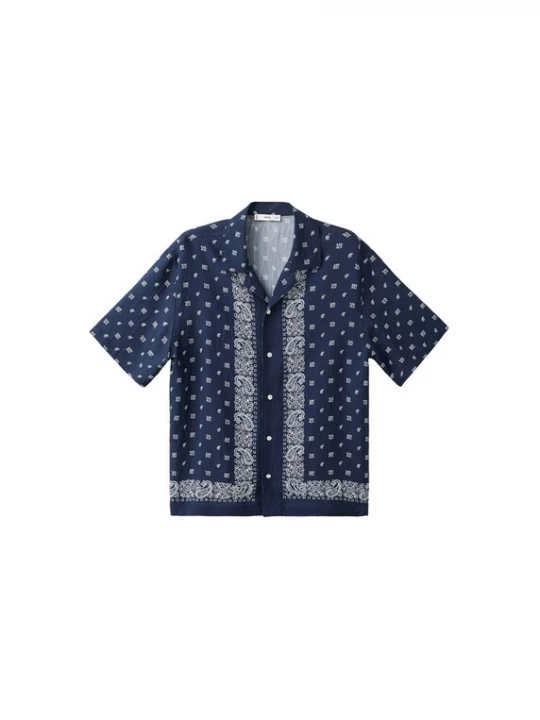 Obrázek produktu MANGO MAN Košile 'Bandana' noční modrá / bílá