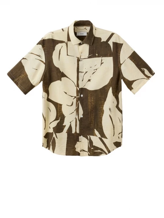 Obrázek produktu MANGO MAN Košile 'NARCISO' hnědá / offwhite