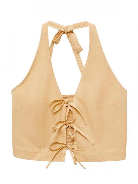 Obrázek produktu MANGO Top 'Coral' světle hnědá