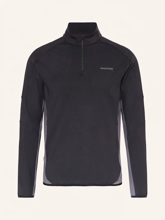 Obrázek produktu Manors Bunda Midlayer Quarter Zip Tech černá / šedá