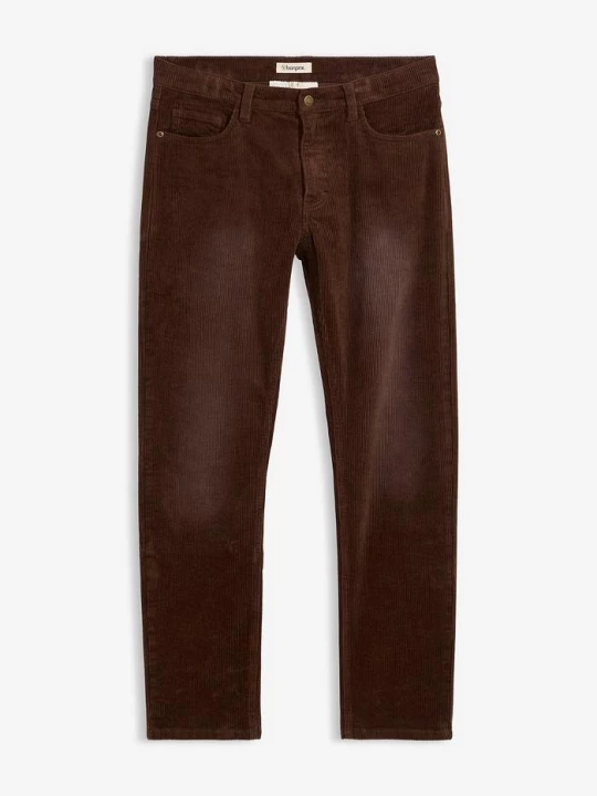 Obrázek produktu Manšestrové strečové kalhoty Regular Fit Straight, sepraný vzhled BonPrix