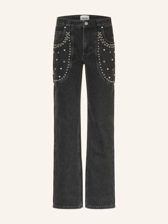 Obrázek produktu Marant Étoile Džíny Staright Silka 02fk faded black