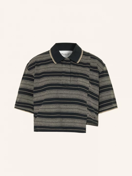 Obrázek produktu Marant Étoile Jerseyové Polo Tričko Isalyne černá / béžová