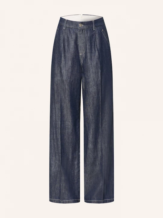 Obrázek produktu Marc Aurel Kalhoty Marlene V Džínovém Vzhledu 500022 dark blue denim