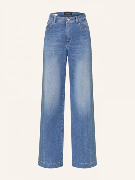 Obrázek produktu Marc Cain Džíny Warri S Širokými Nohavicemi A Cvočky 353 blue denim