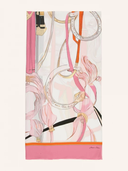 Obrázek produktu Marc Cain Hedvábný Šátek 256 cashmere rose