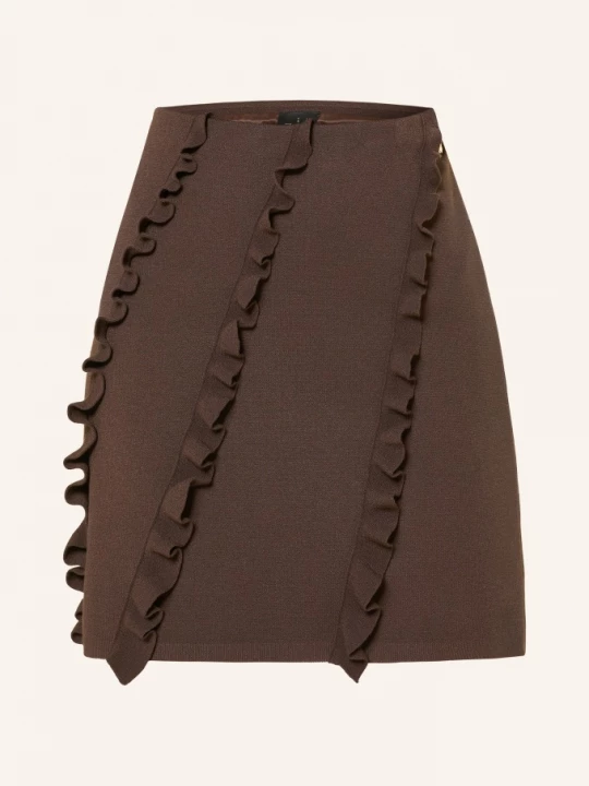 Obrázek produktu Marc Cain Pletená Sukně S Volánky 697 seal brown