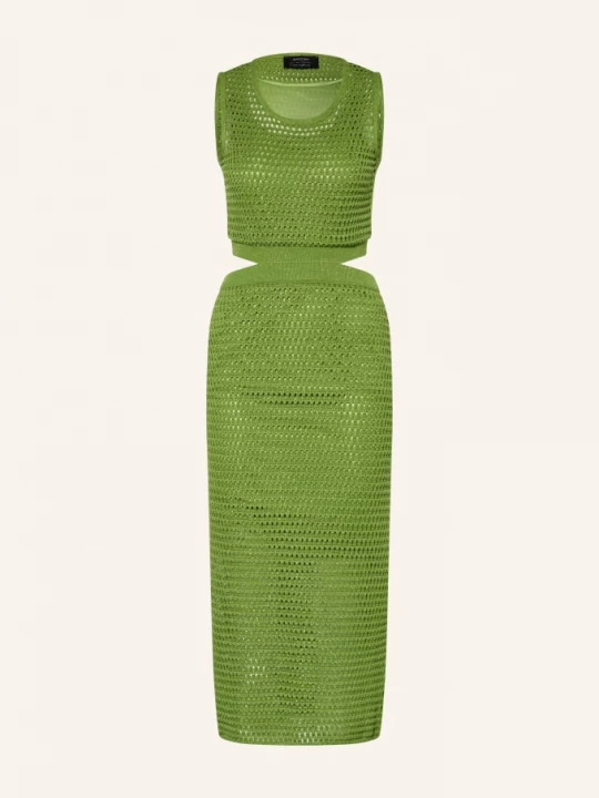Obrázek produktu Marc Cain Pletené Šaty S Výřezy A Pruhy Z Galonu 526 garden green