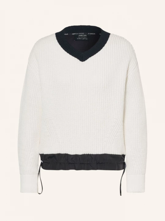 Obrázek produktu Marc Cain Svetry Z Kombinace Materiálů 190 white and black