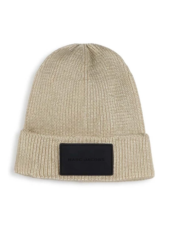 Obrázek produktu MARC JACOBS Dětská bavlněná čepice Marc Jacobs zlatá