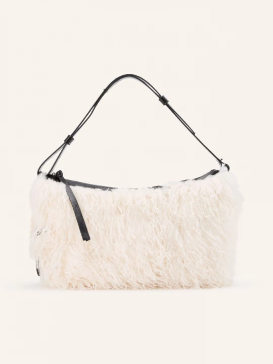 Obrázek produktu Marc Jacobs Kabelka Přes Rameno The Scene Large Z Umělé Kožešiny bílá / černá