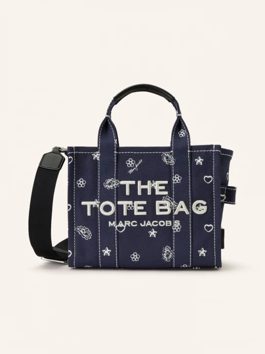 Obrázek produktu Marc Jacobs Kabelka The Bandana Canvas Small tmavě modrá / stříbrná / bílá