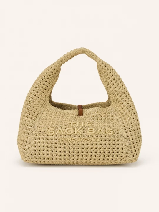 Obrázek produktu Marc Jacobs Kabelka The Crochet Mini Sack Bag S Pouzdrem béžová / zlatá / hnědá