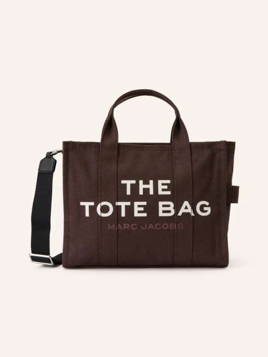 Obrázek produktu Marc Jacobs Kabelka The Medium Tote Bag tmavě hnědá / stříbrná / bílá