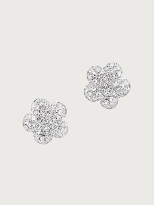 Obrázek produktu MARC JACOBS náušnice dámské mosazné PAVE BALLOON DAISY stříbrná