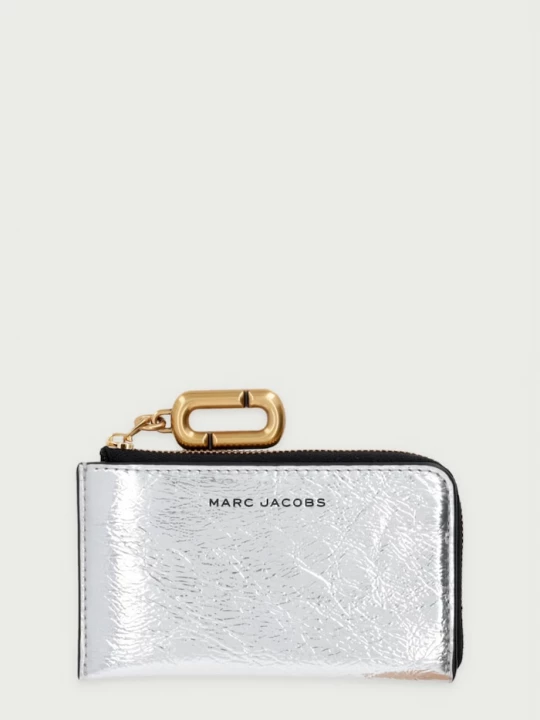 Obrázek produktu MARC JACOBS peněženka na mince dámská z imitace kůže SCENE stříbrná